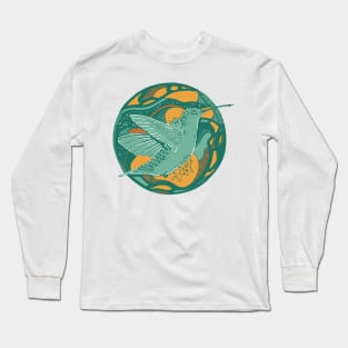 Mountain Green Circle of The Hummingbird Long Sleeve T-Shirt